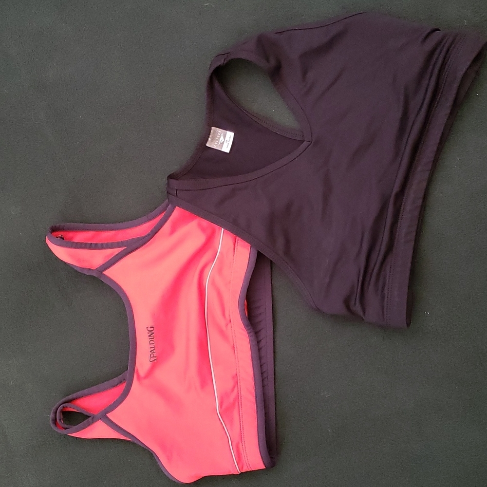 Spalding Cheetah sports bra bundle